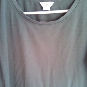 Danskin Olive Green Crew Neck Short Sleeve Tee